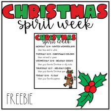 Let's have a little fun getting ready to celebrate christmas. Christmas Spirit Week Virtual Friendly By Sunsets And School Supplies