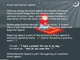 (reported at the same place) cara: Assalamualaikum Direct Speech And Indirect Speech Direct And