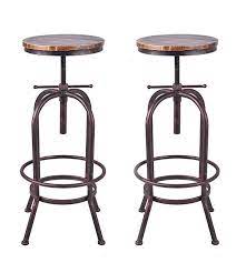34 inch vintage industrial bar stool metal wood swivel retro height count stools metals kitchen dishwasher in island