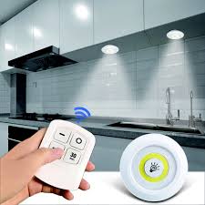 Dimmable Led Under Cabinet Light With Remote Control Battery Operated Led Closets Lights For Wardrobe Bedroom Bathroom Lighting Under Cabinet Lights Aliexpress