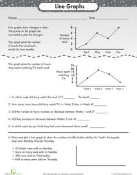 Graph Basics Line Graphs Worksheet Education Com Line Graph Worksheets Line Graphs Reading Graphs