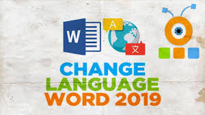 How To Change Language In Word 2019 Youtube