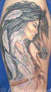 Realistic Native Indian Tattoo On Sleeve Design Awesome Indian Horse Tattoos Native American Tattoos Native Indian Tattoos Native American Tattoo Designs