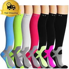 Best Medical For Running Compression Socks For Women And Men 7 Pairs Pack Ebay Women Amazing Women Socks