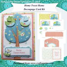 See more ideas about cards handmade, card craft, homemade cards. Card Making Kit Home Tweet Home Decoupage Card Kit Instant Download Make Your Own Cards Kit Printables Birthday Etc Papercraft Paper Party Kids Palayesh Ab Com