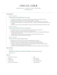 outbound sales representative resume