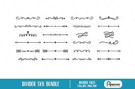 I put together 23 of my favorite text dividers flourish designs in a free svg file for you that you can use. Text Divider Bundle Graphic By Pinoyartkreatib Creative Fabrica