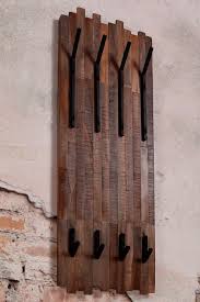 Portemanteau Mural Vertical Bois Recycle Teck 8 Crochets Java Porte Manteau Mural Bois Recycle Meuble Recyclage