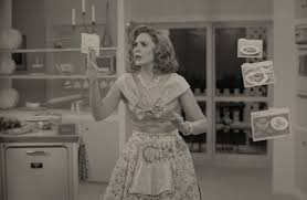 Wandavision doesn't just riff on sitcoms, it is a sitcom. 162jm Vo4zj9rm