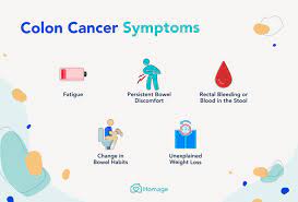 Lower colon cancer symptoms include frequent diarrhea, constipation, and incontinence; Colon Cancer 101 Causes Prevention Treatment Homage