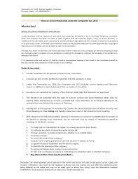 While applying to the bank for opening of a current account in the name of a company, along with the application form, other supporting documents have to be the copy of the board resolution has to be printed on the letterhead of the company and signed by the duly authorised director(s)/ officer(s) of the. Note And Format On Circular Resolution Under The Companies Act 2013