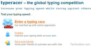 Also check out our new multiplayer racing website type rush race. Improve Your Typing Speed Playing In Real Time Typeracer Online Typing Game Technolism