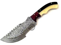 100% custom handmade damascus bowie knife. Best Damascus Tracker Knife Custom Handmade Damascus Steel Knife