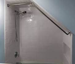 It can add a new look to your home. Sloped Kit For Angled Ceiling Sloped Ceiling Bathroom Attic Shower Shower Rod