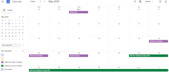 Find what the public holidays are in your state territory by selecting from the list below: Malaysia Public Holidays School Holidays 2019 In Google Calendar