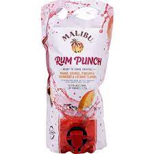 Malibu rum punch, malibu blue hawaiian, malibu pineapple twist, and malibu daiquiri! Malibu Rum Punch Pouch Brix Wine Liquor