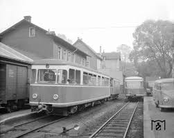 Vt 2 Talbot Baujahr 1955 Der Kae Mit Beiwagen Im Endbahnhof Ludenscheid Auch Er Wurde Verkauft Und Ging 1962 An Die Ins Eisenbahn Strassenbahn Bildergalerie