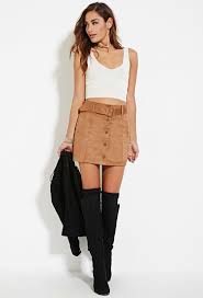 Whatever you're shopping for, we've got it. Forever 21 Faux Suede Mini Skirt In Brown Lyst