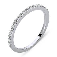 Eternity wedding band women jewelry. 0 10 Ct Diamond Half Eternity Ring 14 Carat White Gold