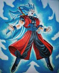 Son Goku Ssjblue 3 Dessin Personnage Manga Heros