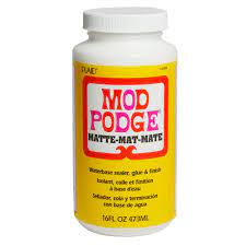 As a sealer, it protects acrylic paints, stains, d coupage and fabrics. Mod Podge Decoupage Glue And Finish Matte 16oz 473ml Jackson S Art Supplies