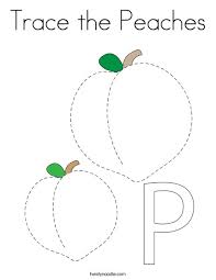 Find free coloring pages, color pictures in vegetables coloring pages. Trace The Peaches Coloring Page Twisty Noodle