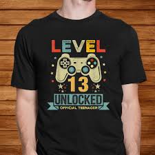 Once you have purchased this item, you will receive a download . Level 13 Unlocked Official Teenager Gamer 13th Birthday Gift Camiseta Costura Y Manualidades Landmark Cafe Materiales