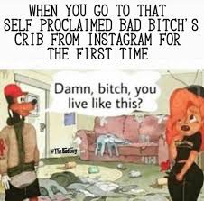 Upper deck that bitch, far more offensive than the pant leg maneuver. Damn Bitch You Live Like This Know Your Meme