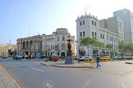 Schnell und sicher online buchen Street Scene Of Plaza San Martin Or St Martin Square Of Lima Peru South America Stock Photo Picture And Royalty Free Image Image 136368501