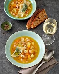 Gelbe Minestrone Mit Kurbis Und Mangold Wan Tan Rezept Minestrone Wan Tan Wan Tan Rezept