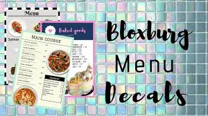 Bloxburg menu codes can offer you many choices to save money thanks to 24 active results. Bloxburg Menu S Youtube