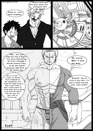 Sanji x Zoro - Pervert One Piece gay porn comic