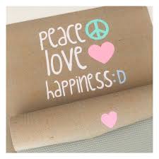 Check spelling or type a new query. Handbemalte Herzteil Jute Yogamatte Peace Love Happiness Herzteil