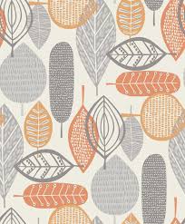 Malmo By Arthouse Orange Wallpaper Wallpaper Direct Teal Wallpaper Orange Wallpaper Leaf Wallpaper