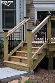 Deck Stair Railings Decks Com Deck Stair Railing Outdoor Stairs Outdoor Stair Railing