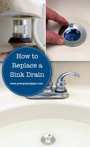 replacing a sink drain pretty handy girl