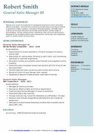 An auto finance manager, or f&i manager, handles all of the necessary transactions involved in selling both used and new cars to prospective customers. General Sales Manager Resume Samples Qwikresume