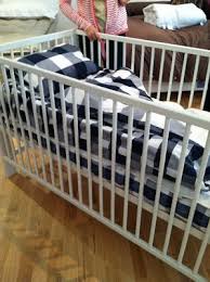 Hastens All Natural Crib Mattresses And Blue Check Bedding Baby Mattress Cozy Bed Childrens Bedrooms
