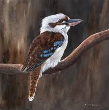 Dpw Original Fine Art Auction Laughing Kookaburra C Janet Graham Bird Art Print Bird Art Birds Painting
