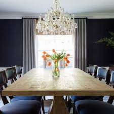 Dining room with navy woodwork blue white rug. Navy Blue Sisal Dining Room Wallpaper Design Ideas