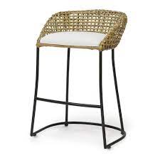 If you have a new creative idea and taste of your bar stool, we also welcome with custom design and modification. Palecek Vero Coastal Beach Black Iron Woven Rattan Counter Stool Rattan Bar Stools Rattan Counter Stools Bar Stools