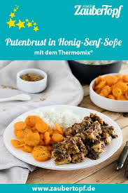Putenbrust In Honig Senf Sosse Rezept Fur Den Thermomix Rezept Rezepte Honig Senf Sosse Lebensmittel Essen