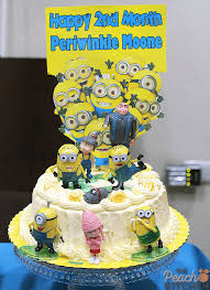 Compleanno minion, torta di compleanno per ragazze, idee per il compleanno, torte con minion, torte per ragazza, torte colori pastello, torte a tema, torte batman and superman minions by susan fitzgerald cake design. Twinkle S 2nd Month Minions Party The Peach Kitchen