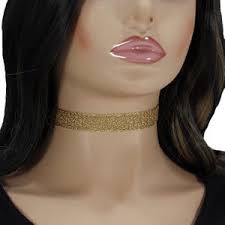 Blue Necklace, Gold Choker Necklace, Chain Choker Necklace, Glamour Choker,  Lace Necklace, Body Decoration, Photo Props, Harness, Necklace