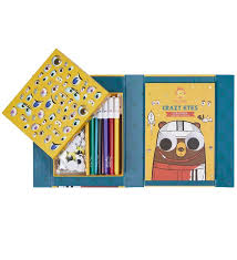 These drawing activities enhance your child's creative skills and helps open an unlimited world of possibilities for inquisitive, growing minds as they entertain, educate and amaze. Tiger Tribe Colouring Set Crazy Eyes Creatures