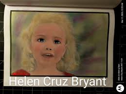 Blonde hair drawing practice with colored pencils