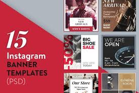 15 Instagram Banner Templates Psd Instagram Banner Banner Template Templates