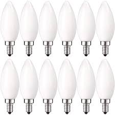 Luxrite E12 Frosted Candelabra Dimmable Led Light Bulbs 4w 40 Watt Equivalent 2700k Warm White 360 Lumens 12 Pack Walmart Com Walmart Com
