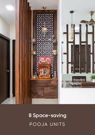 Small puja cabinets are on e of the important elements of an indian home is pooja unit designs.modern homes don't allow enough space these days and hence need to go with contemporary yet simple puja cabinets that. Modern Pooja Room Designs For Tight Spaces Room Door Design Modern Pooja Room Design Temple Design For Home