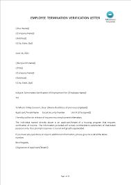 ( as for the initial question of how to negotiate a severance package, i will hopefully never have to deal with that again. Kostenloses Employee Termination Verification Letter